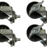 Sandberg Wheels for Alu Slatwall 4-pack