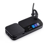 Yealink BH71-WORKSTATION headphones/headset Wireless In-ear Office/Call center Bluetooth Charging stand Black