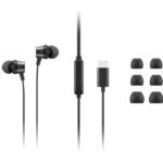 Lenovo 4XD1J77351 headphones/headset Wired In-ear Office/Call center USB Type-C Black