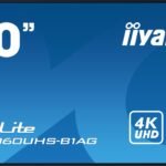 iiyama LH5060UHS-B1AG Signage Display Digital A-board 125.7 cm (49.5") LED Wi-Fi 500 cd/mÂ² 4K Ultra HD Black Built-in processor Android 11 24/7