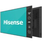 Hisense 75DM66D Signage Display 190.5 cm (75") LED Wi-Fi 500 cd/mÂ² 4K Ultra HD Black Built-in processor Android 11 24/7