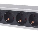 Intellinet 19" 1.5U Rackmount 6-Way Power Strip - German Type", With On/Off Switch and Surge Protection, 3m Power Cord