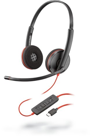 82u-y6mZf0mcyNWQAzVhEw.c-r POLY Blackwire 3220 Headset Wired Head-band Office/Call center USB Type-C Black, Red - Image 1