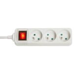 Lindy 73124 power extension 3 AC outlet(s) Indoor White