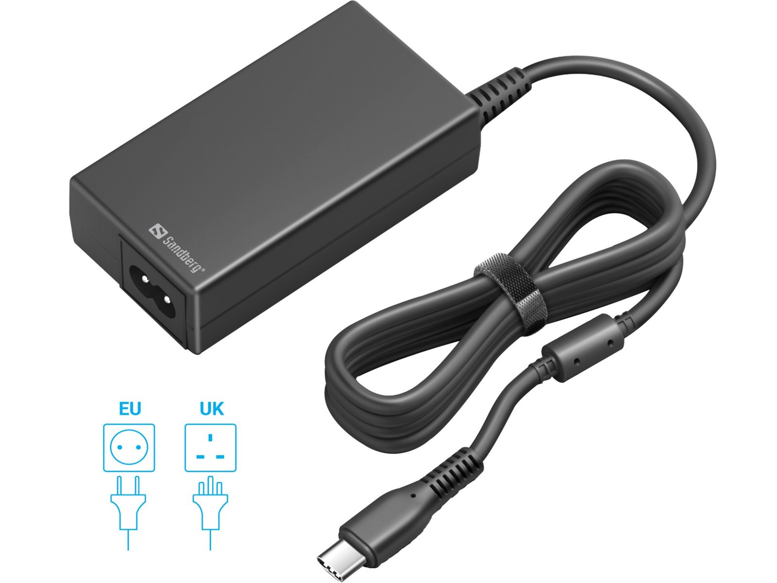 9tVdV7Ts7EOU90Skgk2Vgw.c-r Sandberg USB-C AC Charger PD65W EU+UK - Image 1