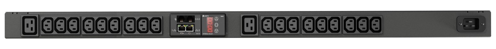 DKFd9zYMr0W2rHfZSMpSbw.c-r Vertiv Geist rPDU, monitored, 0U, input C20 230V 16A, outputs (18)C13 | (2)C19 power distribution unit (PDU) 20 AC outlet(s) Black - Image 1