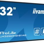 iiyama LH3260HS-B1AG Signage Display Digital A-board 80 cm (31.5") LED Wi-Fi 500 cd/mÂ² Full HD Black Built-in processor Android 11 24/7