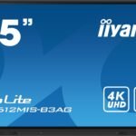 iiyama TE6512MIS-B3AG Signage Display Kiosk design 165.1 cm (65") LCD Wi-Fi 400 cd/mÂ² 4K Ultra HD Black Touchscreen Built-in processor Android 11 24/7
