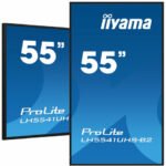 iiyama LH5541UHS-B2 Signage Display Kiosk design 138.7 cm (54.6") LCD 500 cd/mÂ² 4K Ultra HD Black Built-in processor 18/7