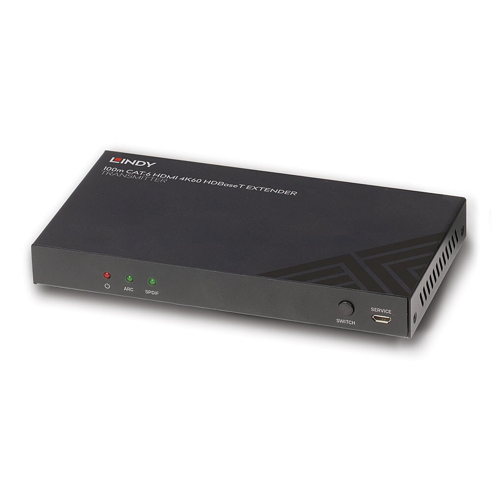 GUXWInbKTEeLKw98hUItlg.c-r Lindy 100m Cat.6 HDMI 4K60, Audio, IR and RS-232 HDBaseT Transmitter - Image 1