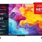 TCL 43V6BK TV 109.2 cm (43") 4K Ultra HD Smart TV Wi-Fi Titanium 260 cd/mÂ²