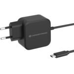 Conceptronic OZUL04BE 67W GaN USB PD Charger, Built-in USB-C Cable