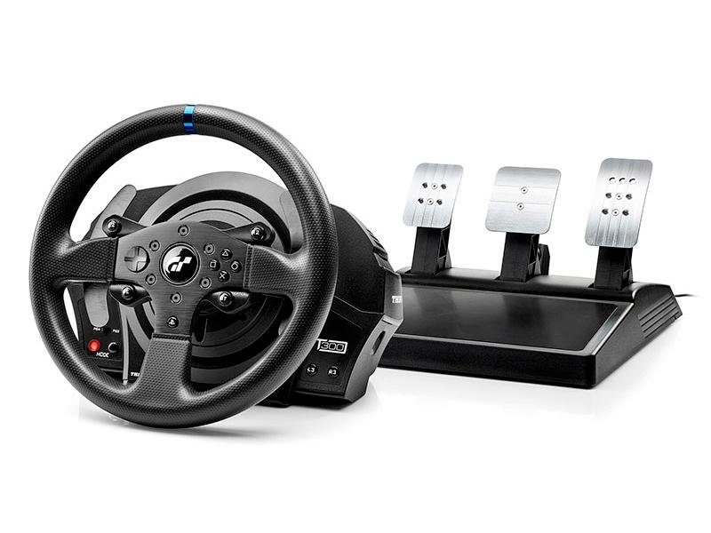 OGCfdZKxJE2NuGfxwyMF-A.c-r Thrustmaster T300 RS GT Edition Black USB Steering wheel + Pedals PC, PlayStation 4 - Image 1