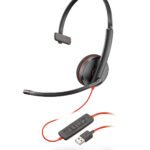 POLY Blackwire 3210 Headset Wired Head-band Calls/Music USB Type-A Black
