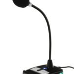 Varr Gaming USB Microphone with Stand, Adjustable 360Â°, Control panel (on/off, volume and backlight), Microphone sensitivity -58Â±2dB and omnidirectional, Popular USB-A connection, Black, Cable 1.5m