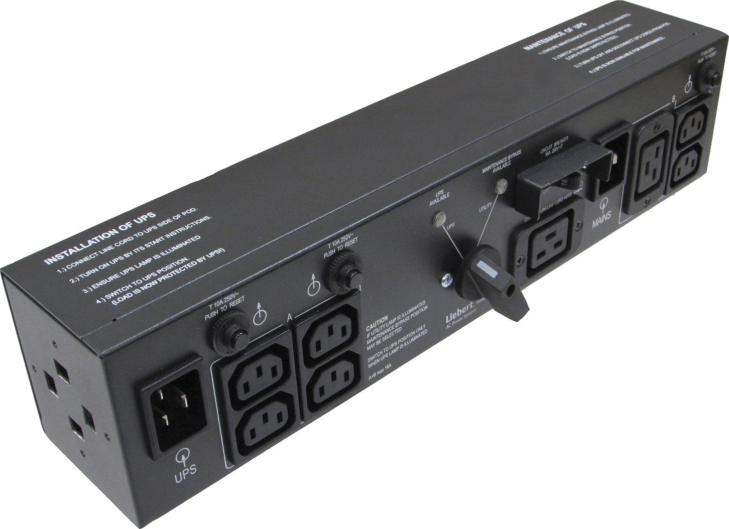 PfIFHm2BRkyj0pq9m9qCtA.c-r Vertiv MP2-220L power distribution unit (PDU) 4 AC outlet(s) 2U Black - Image 1
