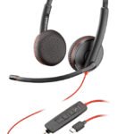 POLY Blackwire C3225 Headset Wired Head-band Office/Call center USB Type-C Black