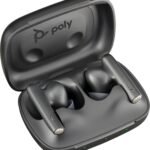 POLY Voyager Free 60 UC Carbon Black Earbuds +BT700 USB-C Adapter +Basic Charge Case