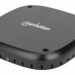 Manhattan Smartphone Under-Desk Wireless Charging Pad, Installs under furniture, 10W charging, Charging Distance 15-30mm, Black, Power Cable 1.2m, Three Year Warranty, Boxed