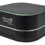 Manhattan Metallic Bluetooth Speaker (Clearance Pricing), Microphone, FM Radio, Decent Sound Output (3W), 6 hour Playback time, Integrated Controls, Range 10m, microSD card reader, Aux 3.5mm, USB-A charging cable incl, Black, Bluetooth 5.0, 3 Years Warran