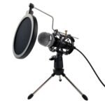 Varr Gaming Microphone Set, Includes Microphone (3.5mm), Pop Filter, Shock Basket, Tripod and Adapter, Microphone sensitivity -58Â±2dB and omnidirectional, Windows/iOS compatible