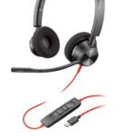 POLY 3320 Headset Wired Head-band Calls/Music USB Type-C Black