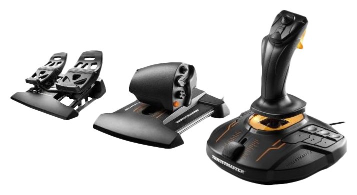 b4czrpijoUODrMya5VXiTg.c-r Thrustmaster T-16000M FCS Flight Pack Black USB Joystick Analogue / Digital MAC, PC - Image 1