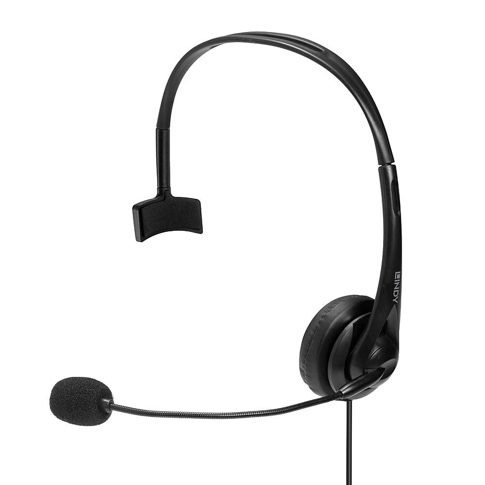 bWFEq_SshkCqgpexU-it-w.c-r Lindy 3.5mm and USB Type C Monaural Headset with In-Line Control - Image 1