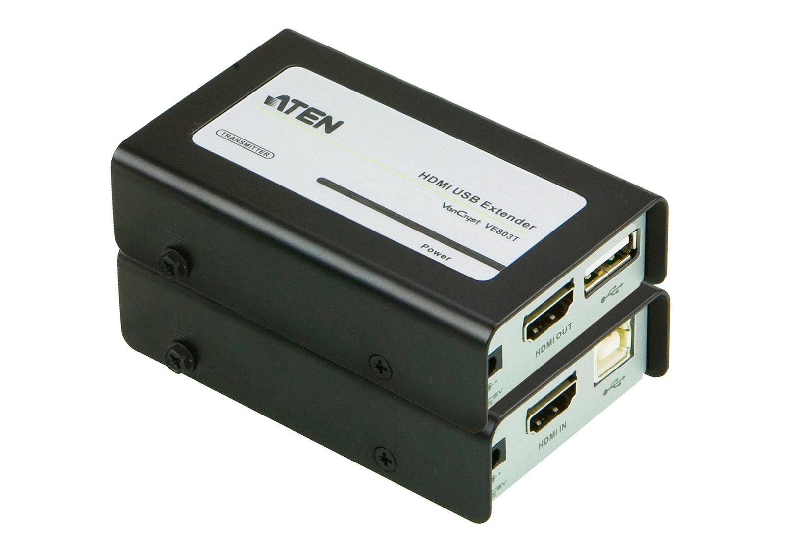 d9pGda92j0Gxm3_udYVM0w.c-r ATEN VE803 AV extender AV transmitter & receiver Black, Grey - Image 1