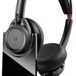 POLY Voyager Focus UC B825 Headset Wireless Head-band Office/Call center Bluetooth Charging stand Black