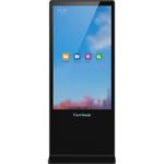 Viewsonic EP5542T Signage Display Totem design 139.7 cm (55") LED 450 cd/mÂ² 4K Ultra HD Black Touchscreen Android 8.0