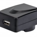 Manhattan Wall/Power Mobile Device Charger USB-A International (Clearance Pricing), USB-A Port, For use in Europe, UK, USA and Australia (interchangeable adaptor), Phone Charger, Three Year Warranty, Black