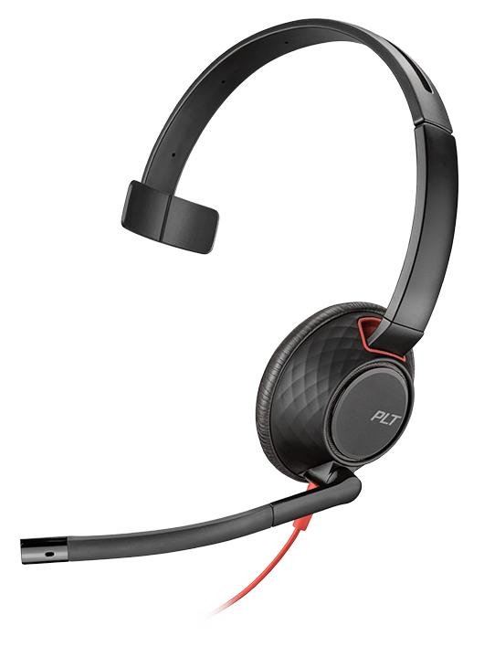 qK-hp-pPUEuNDixMerCBrw.c-r POLY Blackwire 5210 Headset Wired Head-band Calls/Music USB Type-A Black, Red - Image 1