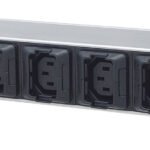 Intellinet 19" 1U Rackmount Anti-Shedding 8-Output C13 Power Distribution Unit (PDU), With Removable Power Cable and Rear C14 Input