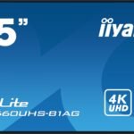 iiyama LH6560UHS-B1AG Signage Display Digital A-board 165.1 cm (65") LED Wi-Fi 500 cd/mÂ² 4K Ultra HD Black Built-in processor Android 11 24/7