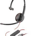 POLY Blackwire 3210 Monaural USB-C Headset +USB-C/A Adapter