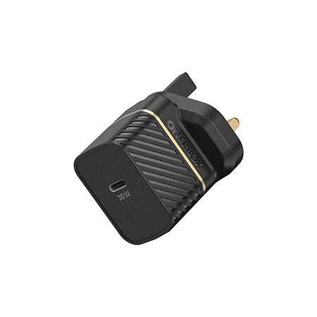tD2uyF-ujkGTcmddmj2TaA.c-r OtterBox UK Wall Charger 30W GaN - 1X USB-C 30W USB-PD, black - Image 1