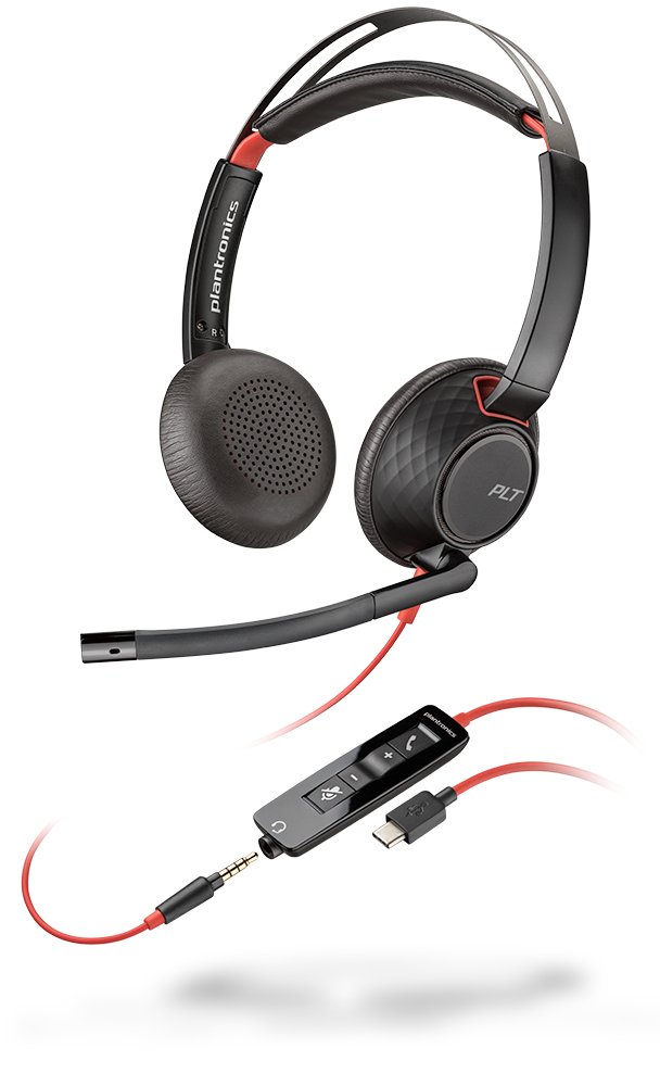 w_j6QEjLakWc5hRk8nRqpA.c-r POLY Blackwire 5220 Headset Wired Head-band Office/Call center USB Type-C Black - Image 1