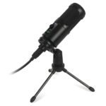 Varr Gaming USB Microphone, Tripod Stand Y Pop Filter Set, Microphone sensitivity 25m V/Pa (-36dBÂ±2dB), Optimal sound distance 150 to 300mm max, 45Â° degree, USB-A to USB-B 1.5m cable included (USB-B input into microphone)