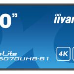 iiyama LH5070UHB-B1 Signage Display Digital signage flat panel 125.7 cm (49.5") VA 700 cd/mÂ² 4K Ultra HD Black Built-in processor Android 9.0 24/7