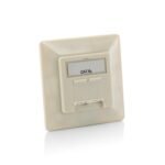 Equip Cat.6A German Modular Faceplate