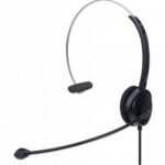 Manhattan Mono On-Ear Headset (USB) (Clearance Pricing), Microphone Boom (padded), Retail Box Packaging, Adjustable Headband, In-Line Volume Control, Ear Cushion, USB-A for both sound and mic use, cable 1.5m, Three Year Warranty